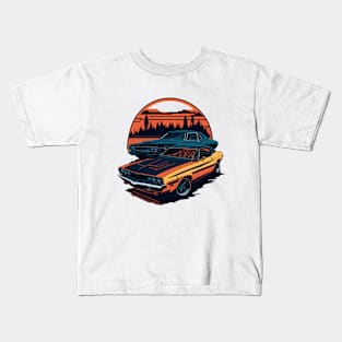 Dodge Challenger Classic Car Kids T-Shirt